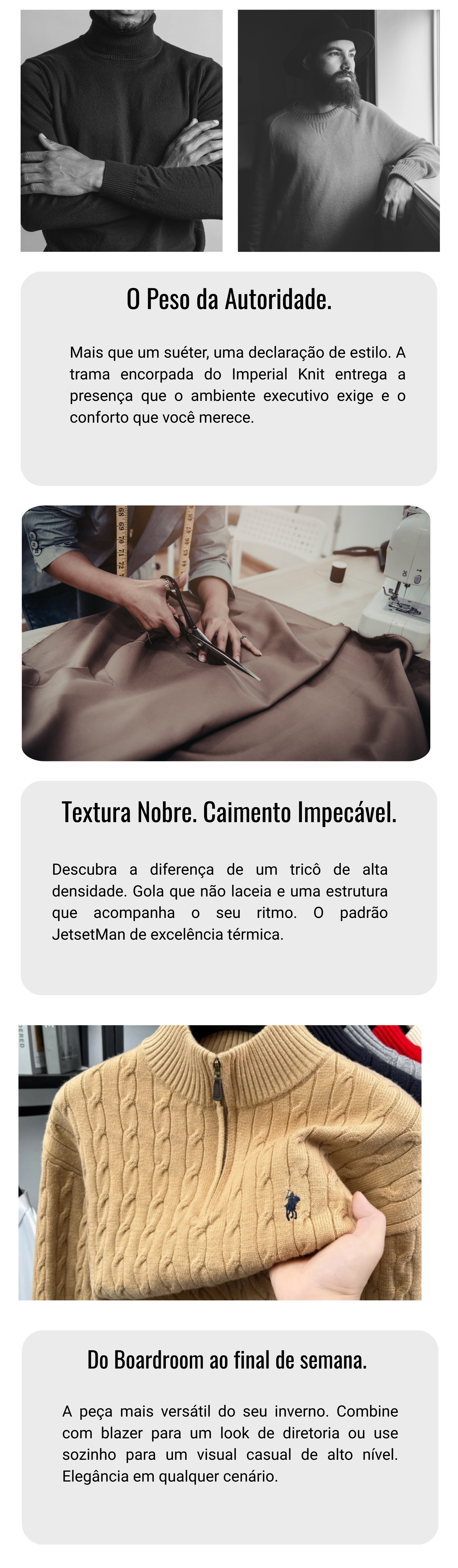 Suéter Executive Imperial Knit — Coleção Heritage Inverno 26